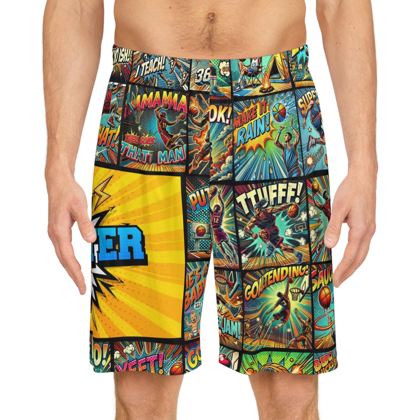 Hoopzter Comic book Basketball Shorts