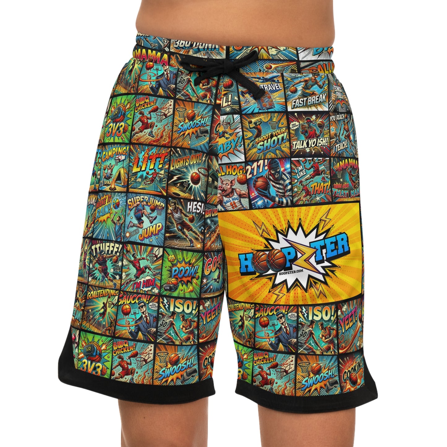 Hoopzer comic book Basketball Shorts